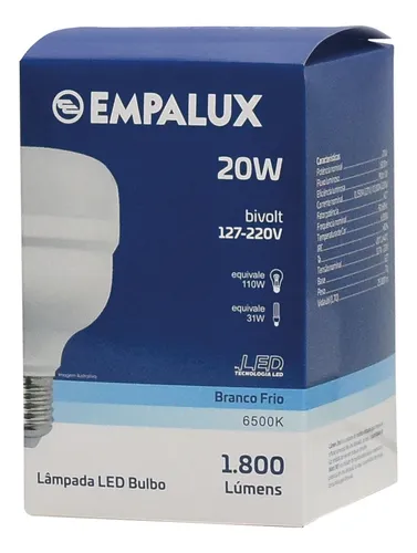 imagem de LAMPADA LED  20W BULBO 6.500K